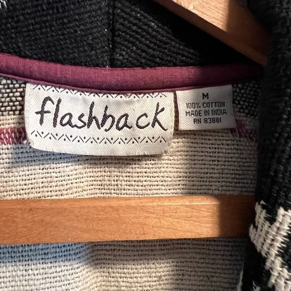 Vintage Flashback Tapestry Blazer Coat with snowflakes. Size M. Like new. - Picture 2 of 9